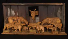 Through the Barn Window by Bernard Langlais, Wood assemblage, offered Aug 2022