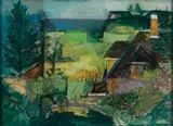 From Horn Hill by Morris Shulman, 1948, Mixed media on paper, offered Aug 2022