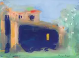 House and Trees, Provence by Paul Resika, Gouache on paper, offered Aug 2022