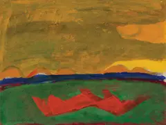 Cape Cod by James Lechay, Oil on paper, offered Aug 2022
