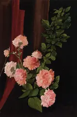 Carnations by Stow Wengenroth, Watercolor on paper, offered Aug 2022