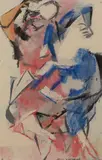 Abstract Dancing Figure by Vaclav Vytlacil, Mixed media on paper, offered Aug 2022