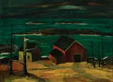 Storm Over Wic Wac Monhegan by Charles Harsanyi, 1951, Oil on masonite, offered Aug 2022