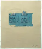 Roth-Handle II (Blue) by Robert Motherwell, 1975, Aquatint with hand coloring, offered Aug 2021