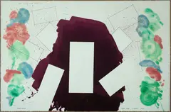 Plum Nellie, Bear Hug by Robert Reed, 1979, Mixed media on paper, offered Aug 2021