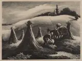Loading Corn (Shucking Corn) by Thomas Hart Benton, 1945, Lithograph, offered Aug 2021