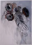 Sunflowers No. 1 by Jimmy Wright, 1994, Pastel and watercolor on paper, offered Aug 2021