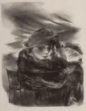 Café, Number 2 by Yasuo Kuniyoshi, 1936, Lithograph, offered Aug 2021