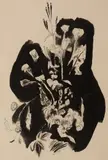 Plants & Flowers by Yasuo Kuniyoshi, c. 1935, Ink and brush on paper, offered Aug 2021
