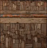Sunrise by Bernard Langlais, 1962, Wood collage on panel, offered Aug 2021