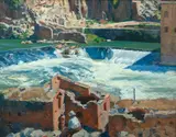 Cataracts-Toledo by Aiden Lassell Ripley, 1925, Oil on canvas, offered Aug 2021