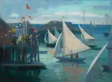 Regatta by Marguerite Stuber Pearson, Oil on canvas, offered Aug 2021