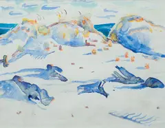 Dunes-Horn Island by Walter Inglis Anderson, 1958, Watercolor and pencil on paper, offered Aug 2021