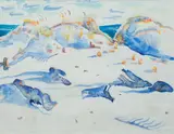 Dunes-Horn Island by Walter Inglis Anderson, 1958, Watercolor and pencil on paper, offered Aug 2021