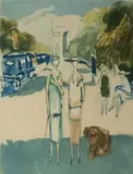 Avenue du Bois (Ginestet & Pouillon 656) by Kees van Dongen, Aquatint in colors, offered Aug 2021