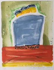 Steamboat Red Yellow by Katherine Bradford, 2013, Monotype, offered Aug 2021