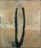 Pharoah by Katherine Bradford, 1987, Oil on linen, offered Aug 2021