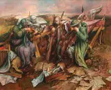 Sounds of Silence by Samuel Bak, 1995, Oil on linen, offered Aug 2021