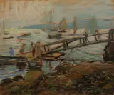 Eastern Pt. Gloucester by Arthur C Goodwin, Pastel on paper, offered Aug 2021