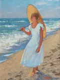 At the Water's Edge by Thomas Russell Dunlay, 2003, Oil on canvas, offered Aug 2021