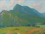 Haystack Mountain by Elwyn George Gowen, 1938, Oil on canvas, offered Aug 2021