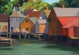 Kennebunkport by Elwyn George Gowen, 1932, Oil on board, offered Aug 2021