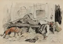 River Smith by Walt Kuhn, 1928, Ink and watercolor on paper, offered Aug 2021