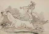 Clown on White Horse, Allez-oop! by Walt Kuhn, 1941, Watercolor on paper, offered Aug 2021