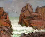 Seascape by Walt Kuhn, 1944, Oil on canvas, offered Aug 2021