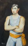 The Tumbler by Walt Kuhn, 1927, Watercolor on paper, offered Aug 2021