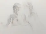 Friends by Leon Kroll, Pencil and charcoal on paper, offered Aug 2021