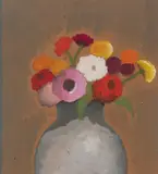 Bright Bouquet by Robert Kulicke, Gouache on paper, offered Aug 2021