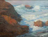 Ogunquit, Maine by William Henry Lippincott, 1914, Oil on masonite, offered Aug 2021