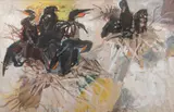 Young Cormorants by Morris Shulman, 1954, Oil on panel, offered Aug 2021