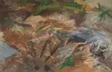 Shore View by Morris Shulman, 1952, Oil on board, offered Aug 2021