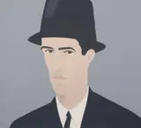 Self-Portrait (Passing) by Alex Katz, 1990, Silkscreen print in color, offered Aug 2021
