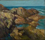 The Ledge, Monhegan by H. Vance Swope, Oil on canvas, offered Aug 2021