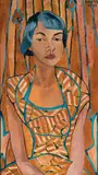 Portrait of a Woman by Luce Turnier, 1949, Oil on canvas, offered Feb 2021