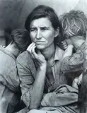 Migrant Mother, Nopomo, California by Dorothea Lang, 1936, Gelatin silver print, offered Feb 2021