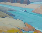 Sketch July by Elwyn George Gowen, 1935, Oil on canvas, offered Feb 2021