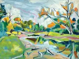 Logan, Autumn (Maine Woods) by Carl Sprinchorn, 1944, Oil on board, offered Feb 2021