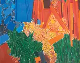 Green Entry by Lynne Mapp Drexler, 1963, Oil on canvas, offered Feb 2021