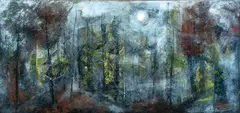 2000, Misty Night by William Thon, Oil on canvas, offered Feb 2021