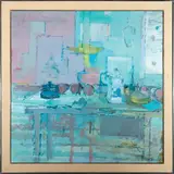 Still Life with Sugar Bowl by John Heliker, oil on canvas, offered Feb 2021