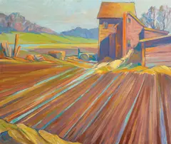 Farm Land by Elwyn George Gowen, 1930, Oil on canvas, offered Feb 2021