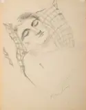 Sleeping Beauty by Milton Avery, 1932, Pencil on paper, offered Feb 2021