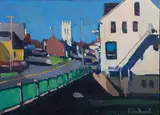 The Bridge, Damariscotta by Alfred Chadbourn, 1979, Oil on canvas, offered Feb 2021