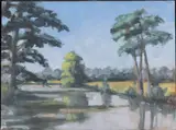Low Country Landscape by Ann Hartman, 1995, Oil on Canvas, sold Jun 2025