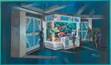 Disney Living Seas Pavillion Concept Art by Reggie Stanton, Gouache, sold Feb 2025