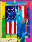 Full Liberty by Peter Max, Acrylic on Lithograph, sold Feb 2025